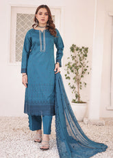 Khoobsurat By MTF Chikankari Lawn 3 Piece Unstitched Suit MTF24KCLV3 D-03